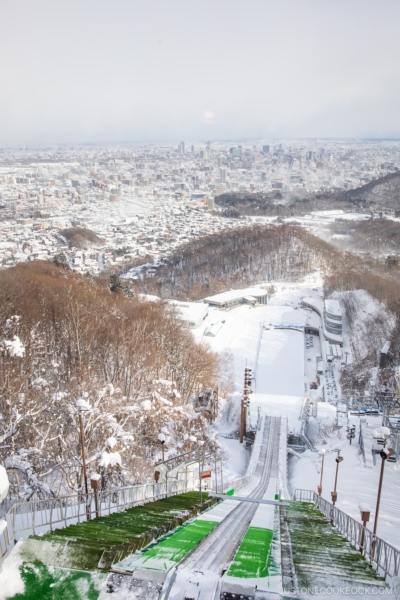 View from Okurayama Ski Jump overlooking Sapporo