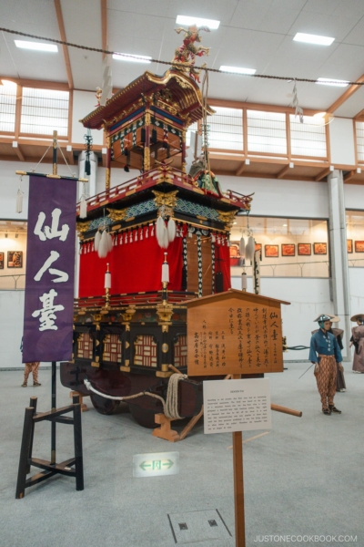 Takayama Yatai Kaikan floats for Takayama Festival